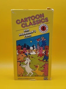 Cartoon Classics VHS, 1987 Video Tape Old McDonald’s Farm Song Along - Picture 1 of 2