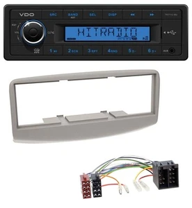 VDO AUX 1DIN MP3 USB Autoradio für Fiat Multipla 186 1999-2010 grau - Bild 1 von 5