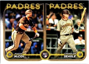 2024 Topps Update Chandler Seagle / Mason McCoy RC San Diego Padres - Picture 1 of 2