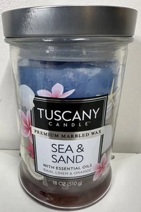 Toskana 18 oz. Meer & Sand Glas Kerze Einheitsgröße - doppelte Dochte - Bild 1 von 3