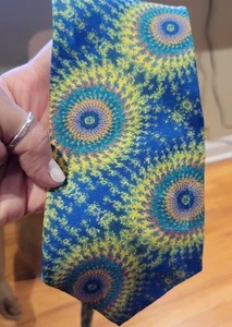 Cravatta Collo Vintage '95 Frac-Ties Lifesmith Mathematical Fractal Design Edizione Limitata - Foto 1 di 5
