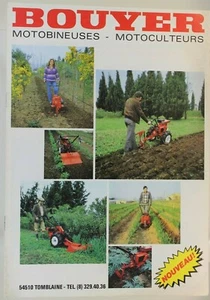 prospectus brochure Gamme motoculteur motobineuse Bouyer tracteur tractor - Bild 1 von 2