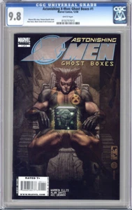 ASTONISHING X-MEN GHOST BOXES #1 FIRST WHITE PAGES CGC 9.8 NM/MT UNSCRATCHED - Bild 1 von 2