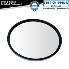 8.5" Round Convex Mirror Stainless Steel Heated Offset Stud w/ Mounting Bracket