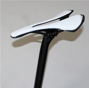 SELLA BICICLETTA FIBRA CARBONIO BICI CORSA/MOUNTAIN BIKE + RIVESTIMENTO CONFORT - Foto 1 di 10