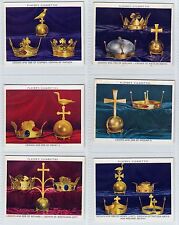 REGALIA: Complete Set of 25 Vintage British Royalty Cards from 1937