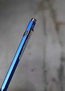 Very beautiful ballpoint pen Caran d'Ache 849 metal lacquered deep blue metallic - Picture 1 of 9