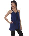 Cantina by Scully Women's Rope Strap Blouse Dark Blue Medium