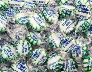 SUGAR FREE Starlight SPEARMINT Flavored Mints Hard CANDY- (HALF POUND) - Picture 1 of 3