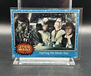 1977 Topps STAR WARS #31 Sighting The Death Star Jedi Luke Skywalker Solo Leia - Picture 1 of 2
