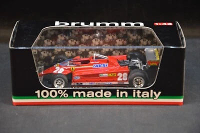 BRUMM 1/43 FERRARI 126 C2 GP MONTECARLO 1981 DIDIER PIRONI R368 DIE CAST MODEL - Immagine 1 di 3