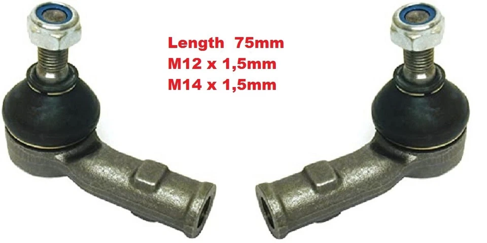 2-Pcs ,AUDI ,A3 1996-2000 (1600cc-1900cc ,DIESEL) Tie Rod End Foto 1 de 1