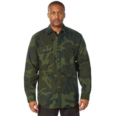 Rothco Midnight Camo Flannel Shirt - Midnight Woodland Camo - Image 1 of 4