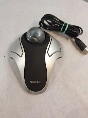 Kensington Orbit Trackball Mouse m01399 sku# k64327, Silver/Black - Image 1 of 4