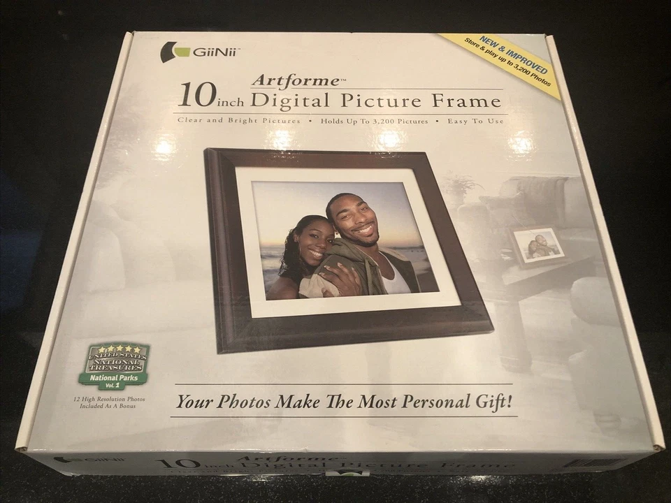GiiNii Artforme New Boxed Model GN-A17 10” Digital Picture Frame - Image 1 of 1