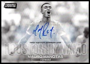 2018 Stadium Club MLS Autograph Black & White #10 Mauro Manotas NM-MT 48/50