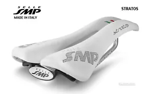 NEW Selle SMP STRATOS Saddle : WHITE - MADE IN iTALY! - Picture 1 of 5