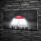 Glas-Bild Wandbilder Druck auf Glas 100x50 Sehenswrdigkeiten Regenschirm Stadt