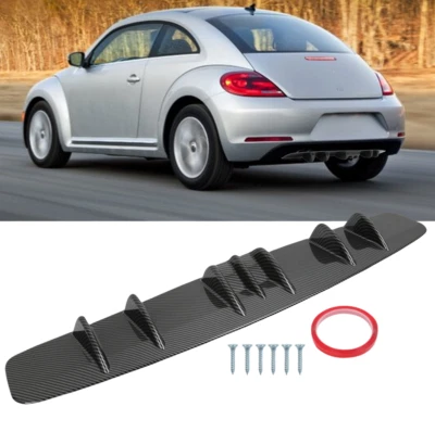 For Volkswagen Beetle 33" Rear Diffuser Bumper Lip Spoiler Splitter Carbon Fiber - Image 1 of 4