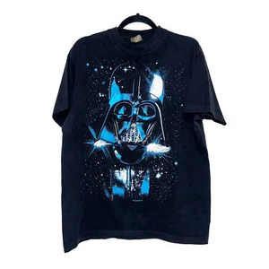 Vintage 90s Keehn Scenes Black Darth Vader Tee Mens Size L - Picture 1 of 5