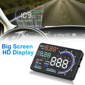 OBD II Car HUD Head Up Display 5.5'' Dash Screen Digital Speedometer Projector - Picture 1 of 12