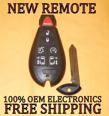 НОВЫЙ СМЕННЫЙ ДИСТАНЦИОННЫЙ БРЕЛОК DODGE GRAND CARAVAN БЕЗ КЛЮЧА FOBIK IYZ-C01C 56046709 - Изображение 1 из 2