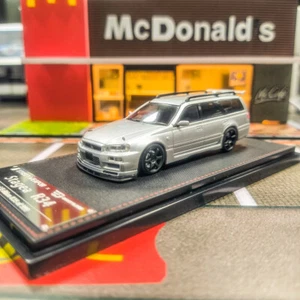 SW 1/64 Nissan JDM Skyline GTR Stagea R34 Wagon Racing Diecast Model Metal Car - Picture 1 of 7