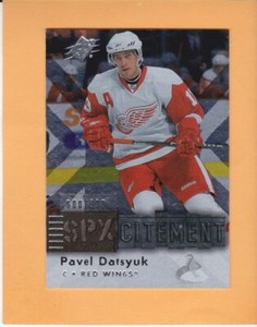PAVEL DATSYUK 2009-10 SPX SPXCITEMENT SP 999 DETROIT RED WINGS #X32 NM-MT