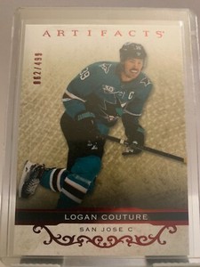 2021-22 Upper Deck Artifacts Ruby Parellel Logan Couture 062-499  #78