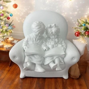 Dept 56 Winter Silhouette BEDTIME STORIES Figurine Set w/box - Picture 1 of 8