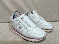 LA Gear White Leather Shoes Trainers UK 8