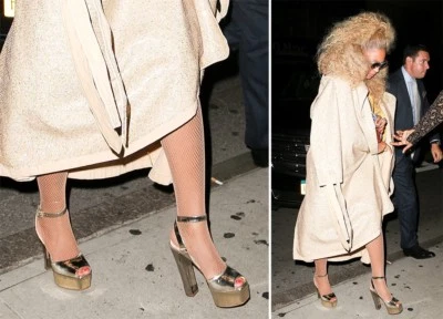 Sandalia con plataforma Giuseppe Zanotti Lavinia Ramino - Dorado metálico - 8 EE. UU. (Q36) Foto 1 de 4