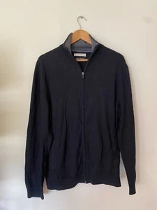 ESPRIT JUMPER / LIGHT JACKET - SIZE XXL - DARK BLUE - COTTON CASHMERE - Picture 1 of 13