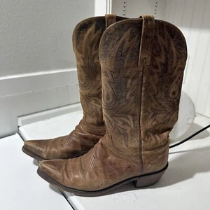 Lucchese Stiefel Herren 8.5B klassisch Western Handarbeit spitz zulaufend genähtes Design - Bild 1 von 24