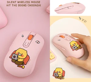KAKAO Friends Wireless MOUSE Quiet CHOONSIK Pink *US-duty Paid - Picture 1 of 18