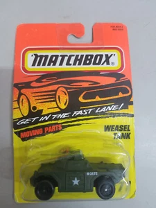 MATCHBOX GET IN THE FAST LANE MOVING PART WEASEL TANK #77 - Picture 1 of 2