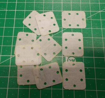 PICHLER MODELLBAU Vlies Scharnier 10 Stück 25x20mm Gewebe Patent Scharnier