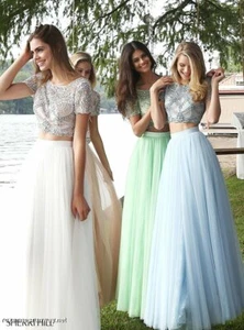 Sherri Hill 50857 hellblau fesselndes Ballkleid Festzug Kleid Gr. 0 - Bild 1 von 5