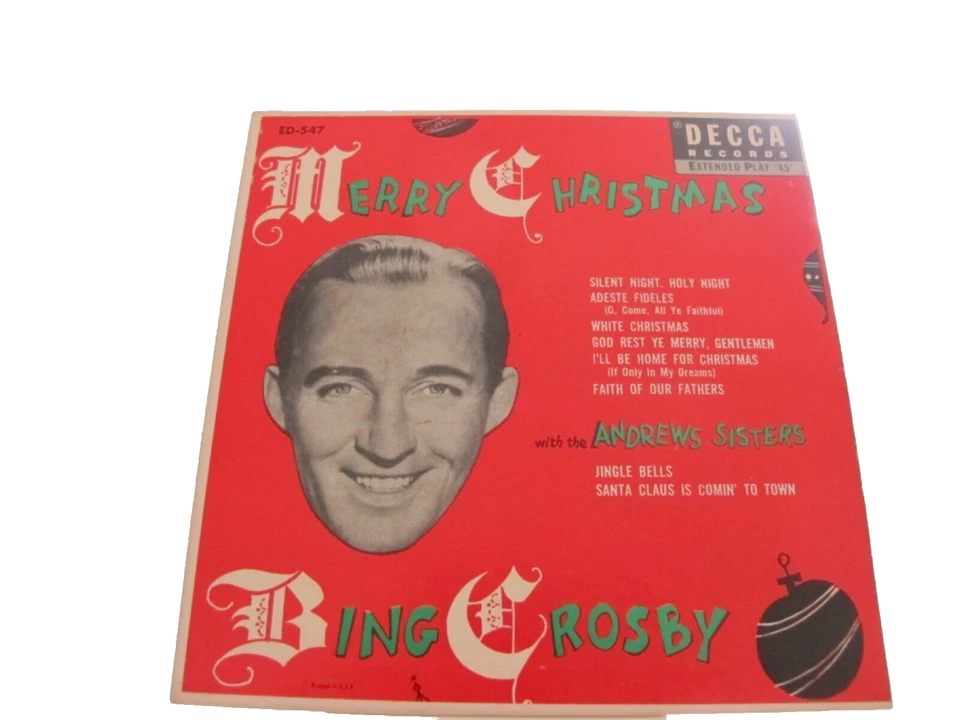 45 RECORD - BING CROSBY - MERRY CHRISTMAS  SONGS - Image 1 of 1