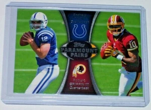 2012 Topps Paramount Pairs Insert Andrew Luck Robert Griffin III Colts Redskins - Picture 1 of 1