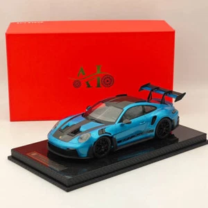 1/18 AI MODELL PORSCHE 992 GT3 RS LCE SILBER BLAU RESIN HOCHWERTIGE SAMMLUNG - Bild 1 von 9