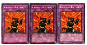 Yugioh - 3X Polímero Chthoniano - Común - Ilimitado - EEN-EN057 - Casi Como Nuevo - Imagen 1 de 1