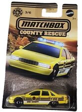Matchbox County Rescue Series  CHEVY CAPRICE CLASSIC POLICE  #3/6 Yellow 🆕