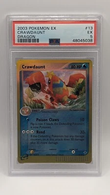 2003 Pokemon EX Dragon Crawdaunt 13/97 PSA 5! - Image 1 of 2