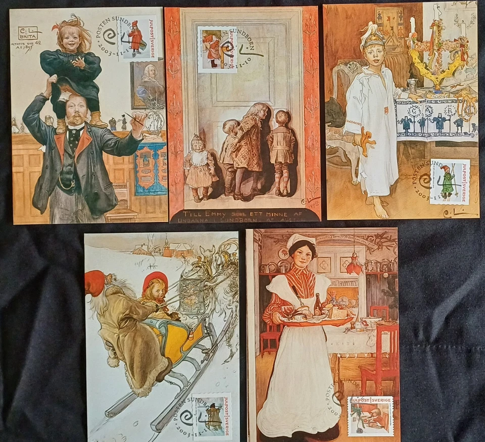 Sweden 2003 Maximum MaxiCard Christmas Artist Carl Larsson. - Image 1 of 1