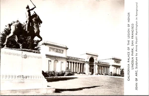Postal PALACIO de la Legión de Honor LINCOLN PARK San Francisco, CA RPPC - Imagen 1 de 2