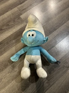 Peluche Puffo 2010 Puffo Goffo da Collezione - I PUFFI - 15" Peluche Nuovo con etichette - Foto 1 di 14