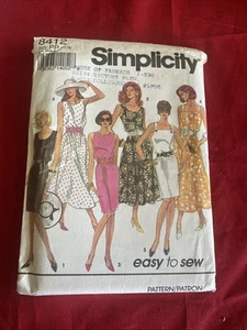 Simplicity Schnittmuster UNCUT B8412 Misses Kleid 6 Stile Gr. 12-14 - Bild 1 von 3
