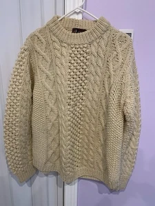Maglione pullover lana vintage Jordan Marsh italiano maglia cavo taglia M - Foto 1 di 6