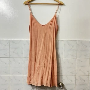 Mini Vestido Aritzia Wilfred 8 Rosa Cuello en V Correas de Espagueti Hada Minimalista Forrado - Imagen 1 de 11